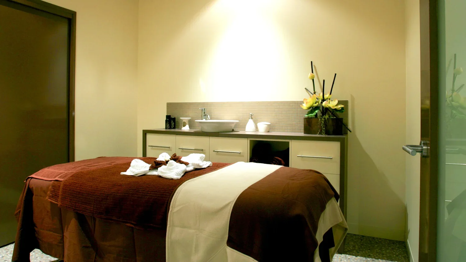 A treatment room, ready